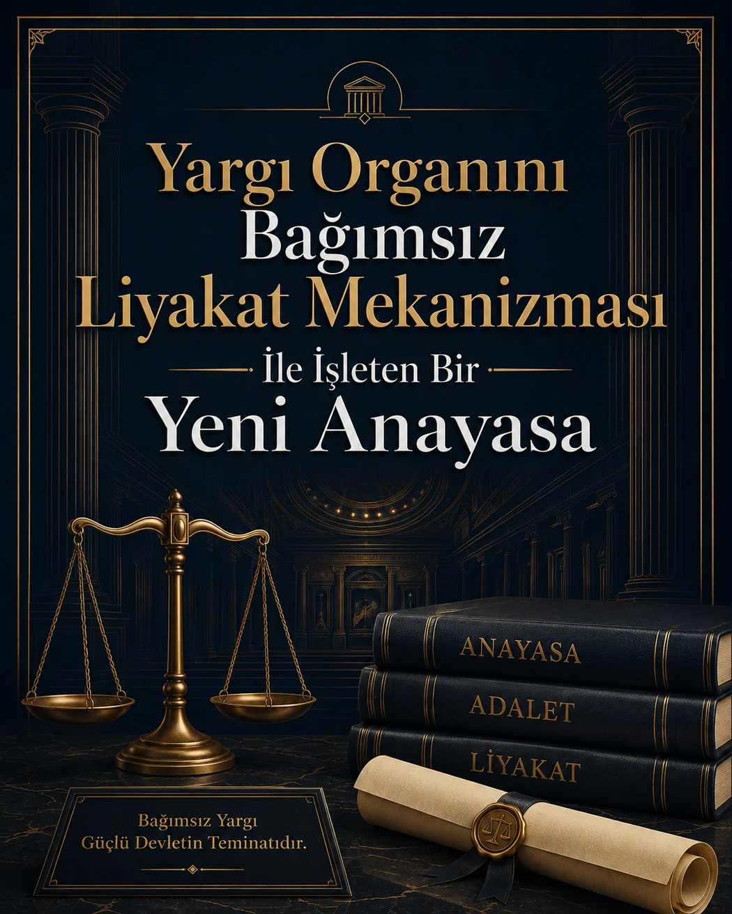 Yargı Organını Bağımsız Liyakat Mekanizması İle İşleten Bir Yeni Anayasa başlıklı görsel